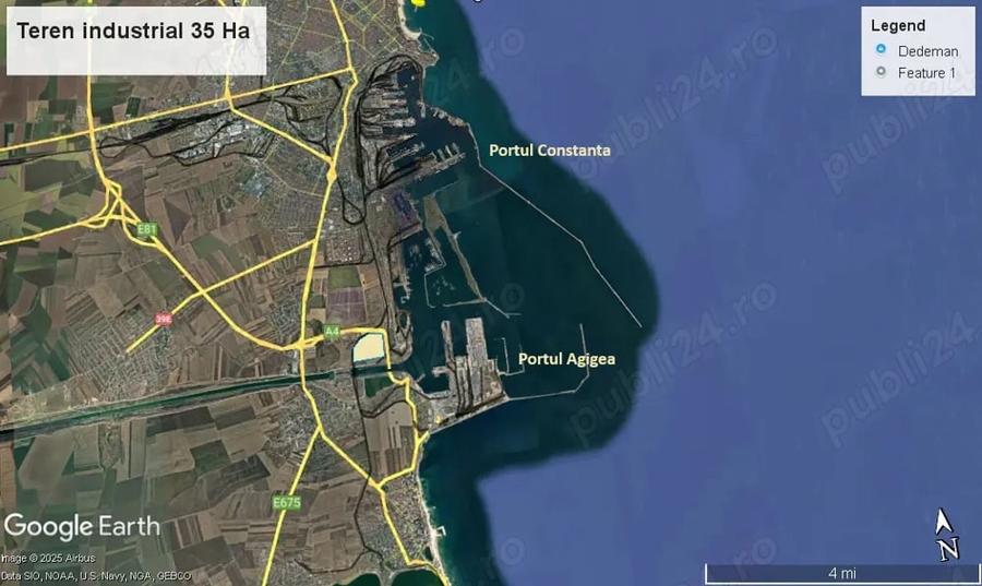 Teren de 350000 mp, în Sud