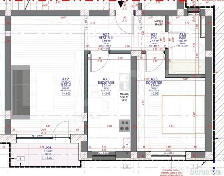 Apartament cu 2 camere decomandat în Mehala