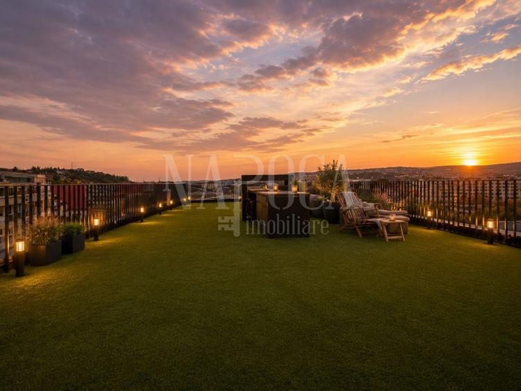 Penthouse cu 3 camere semidecomandat în Grigorescu