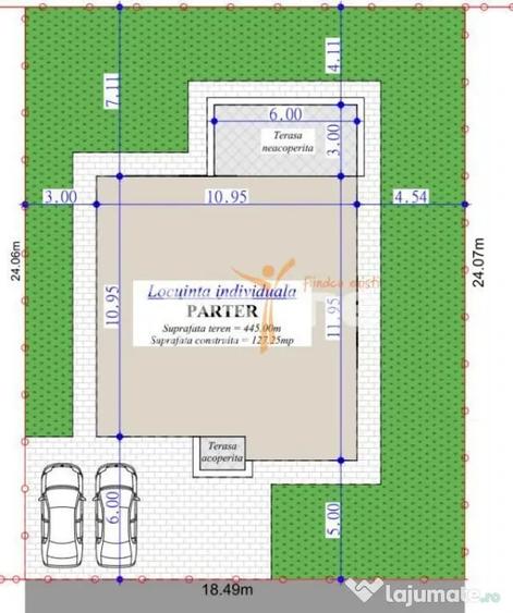 Casă cu 3 camere cu Teren 450 Mp în Horpaz