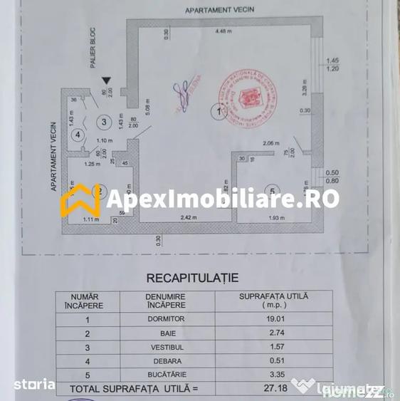 Garsonieră decomandată în Iancului