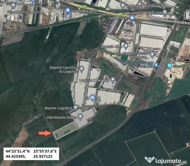 Teren de 13850 mp, în Centura Vest