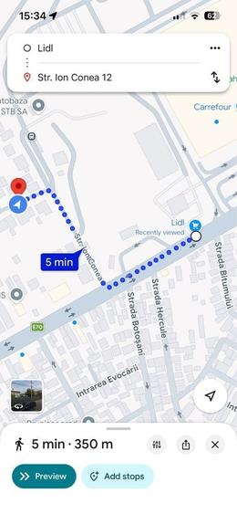 Garsonieră decomandată, mobilată în Unirii