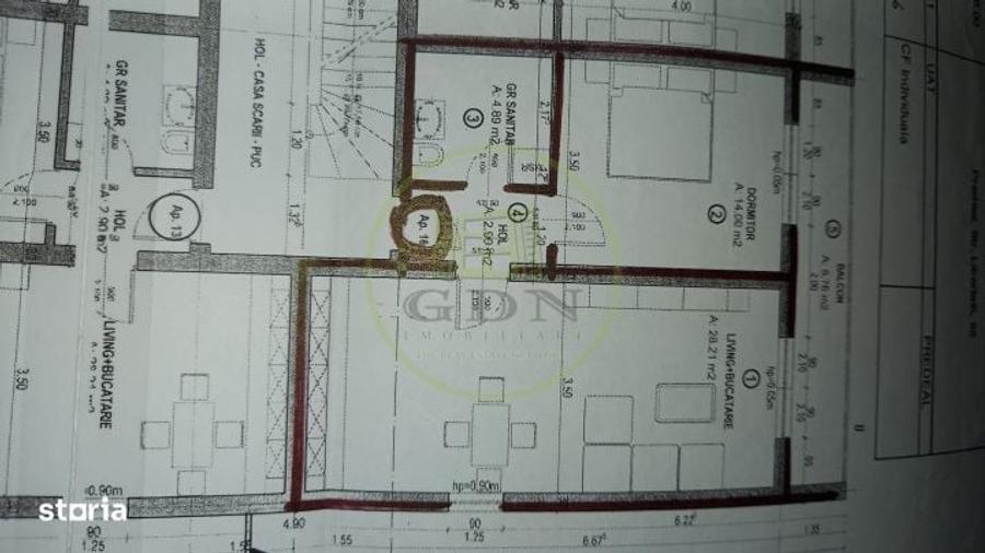 Apartament cu 2 camere decomandat în Predeal