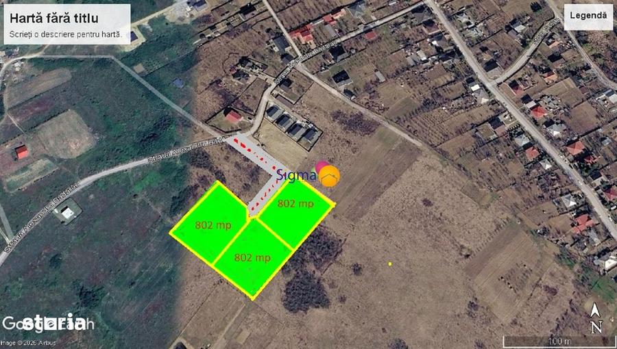 Teren de 2406 mp, în Bârnova