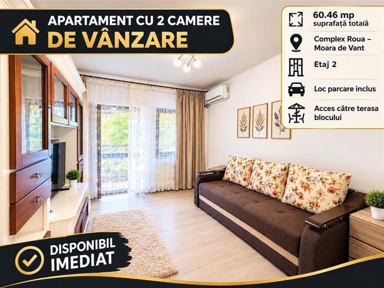 Apartament cu 2 camere semidecomandat în Moara de Vânt