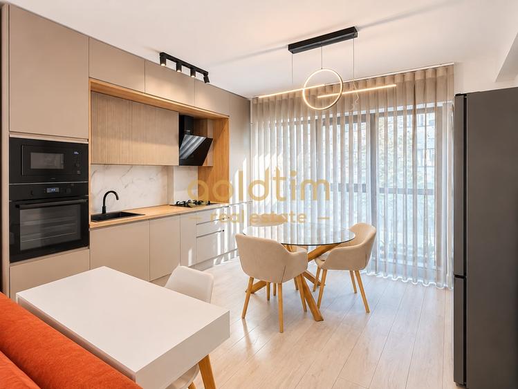 Apartament cu 2 camere semidecomandat, mobilat în Pipera