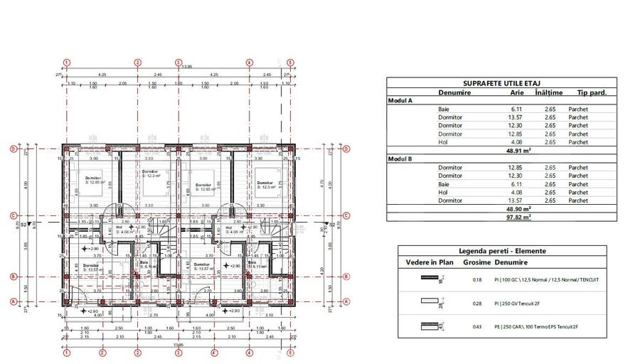 Duplex cu 4 camere cu Canalizare în Aleea Tudor Neculai