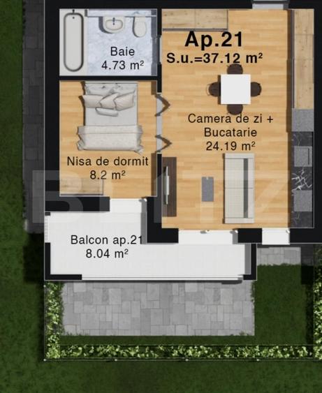 Apartament cu 2 camere decomandat în Vetiș