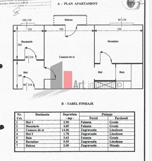 Apartament cu 2 camere semidecomandat, mobilat în Giurgiului