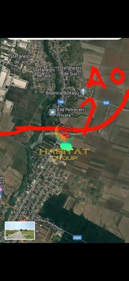 Teren agricol extravilan de 15000 mp, în Ștefăneștii de Jos