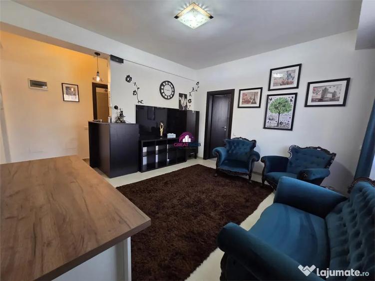 Apartament cu 2 camere semidecomandat, mobilat în Gorjului