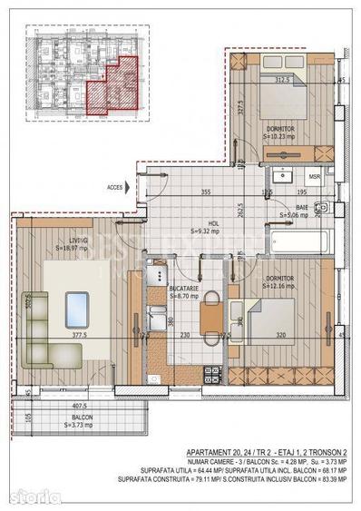 Apartament cu 3 camere în Titan — fotografia 1