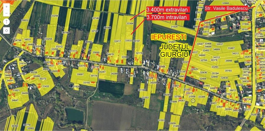 Teren intravilan de 7100 mp, în Gorneni