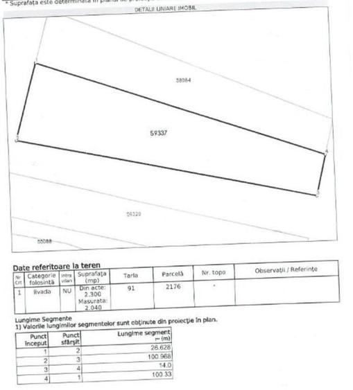 Teren extravilan livada cota parte 1/2 Candesti ID: R1965236 - 2