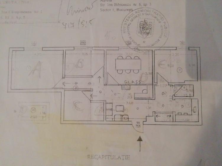 Apartament cu 3 camere decomandat, mobilat în Universitate