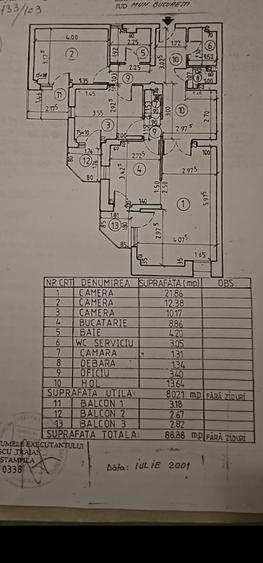 Apartament cu 3 camere decomandat, mobilat în Clucerului