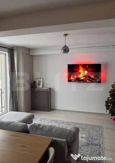 Apartament cu 3 camere semidecomandat în Baciu