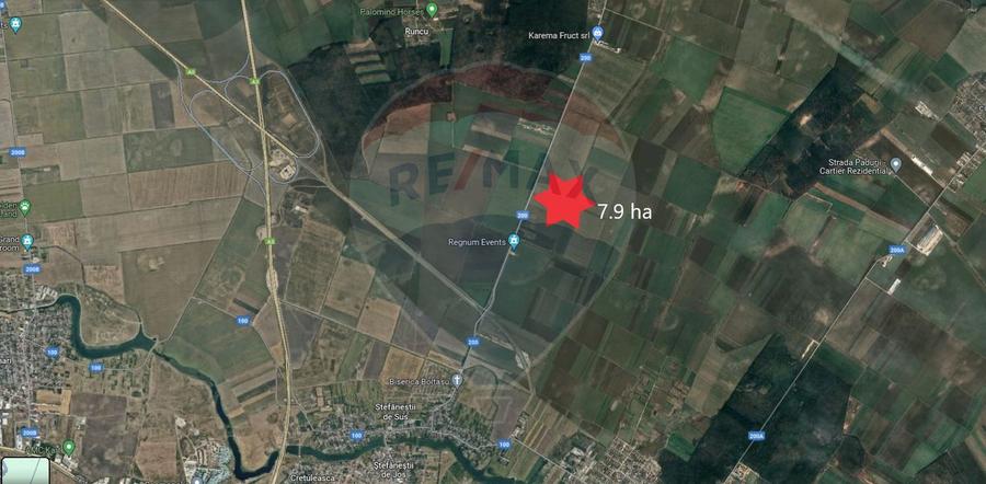 Teren Construcții intravilan de 79000 mp, în Afumați