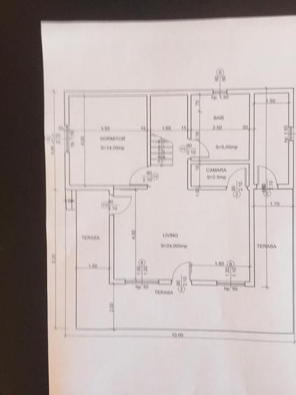 Casă cu 3 camere cu Teren 1128 Mp în Vârfuri