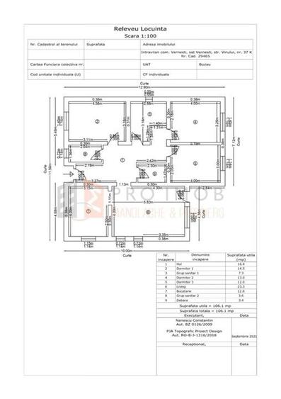 Casă individuală cu 4 camere cu Teren 530 Mp în Vernești