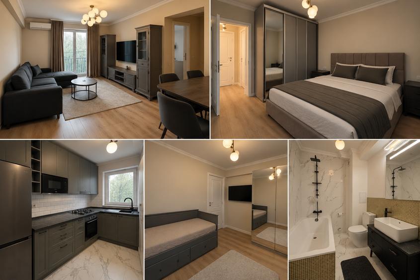 Apartament cu 3 camere decomandat în Muncii