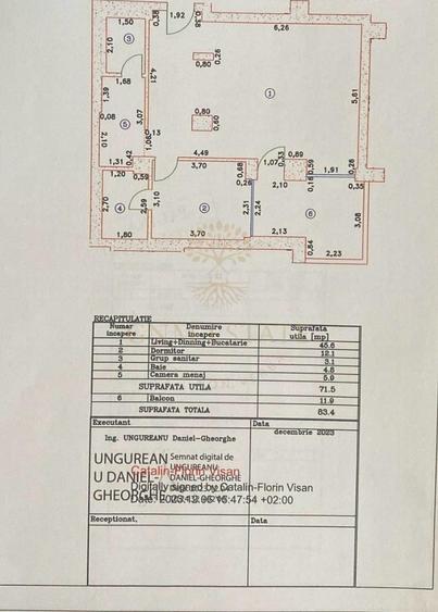 Iancu Nicolae /apartament 2 camere 83,4 mp total utili / Cortina 126 - 11