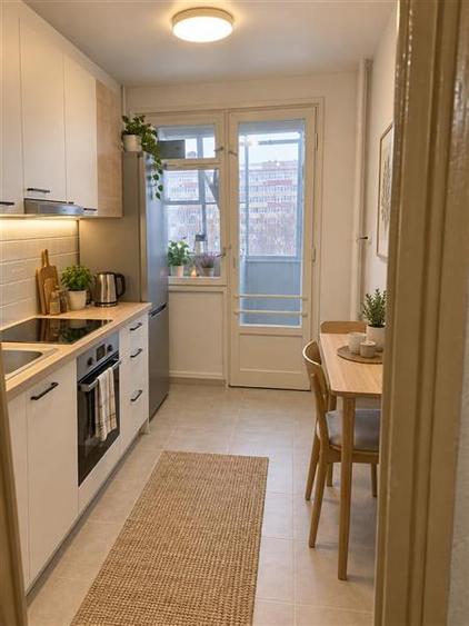 Apartament cu 3 camere semidecomandat în Giurgiului