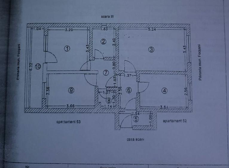 Apartament cu 3 camere în Central
