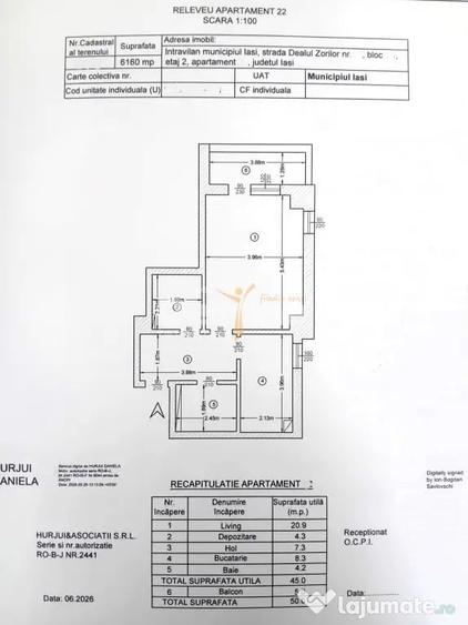 Apartament cu 2 camere în Copou