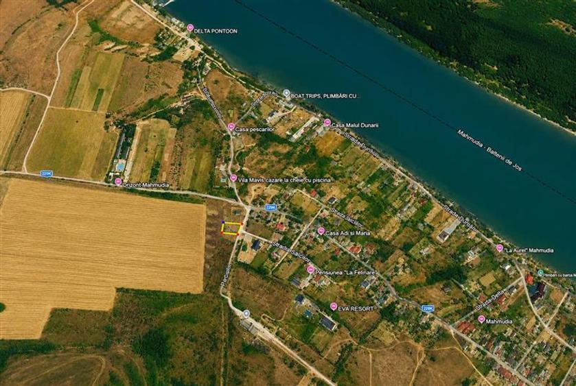 Teren intravilan de 1000 mp, în Mahmudia