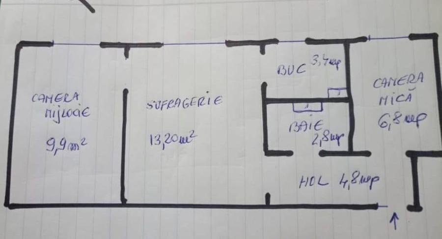 Apartament 3 camere de vanzare in Mana?tur, strada Padin, zona Flora - 1
