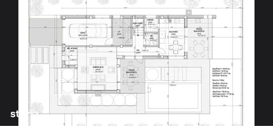 Casă cu 4 camere cu Teren 550 Mp în Apahida