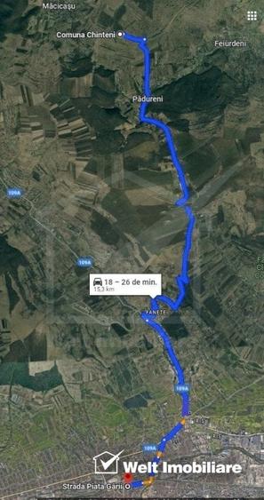 Teren agricol intravilan de 5800 mp, în Pădureni (Chinteni)