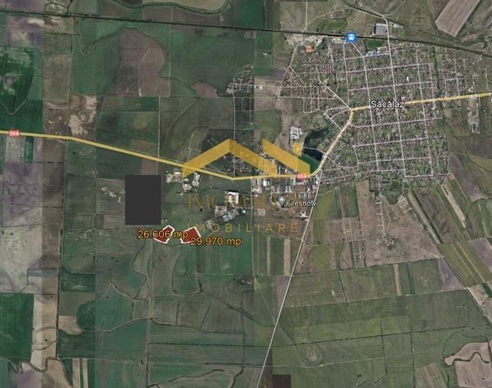 Teren Construcții intravilan de 26606 mp, în Săcălaz