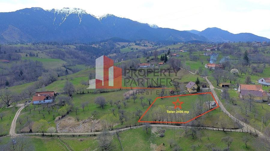 Teren Construcții intravilan de 2495 mp, în Bran