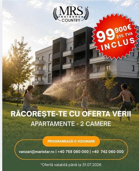 Apartament cu 2 camere decomandat în Păulești
