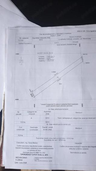 Teren de 5310 mp, în Exterior Vest