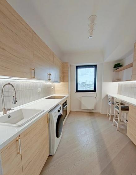 Apartament cu 3 camere semidecomandat, mobilat în Pipera