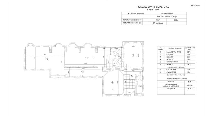 Spațiu comercial, de 237.30000305176 mp, în Turnișor