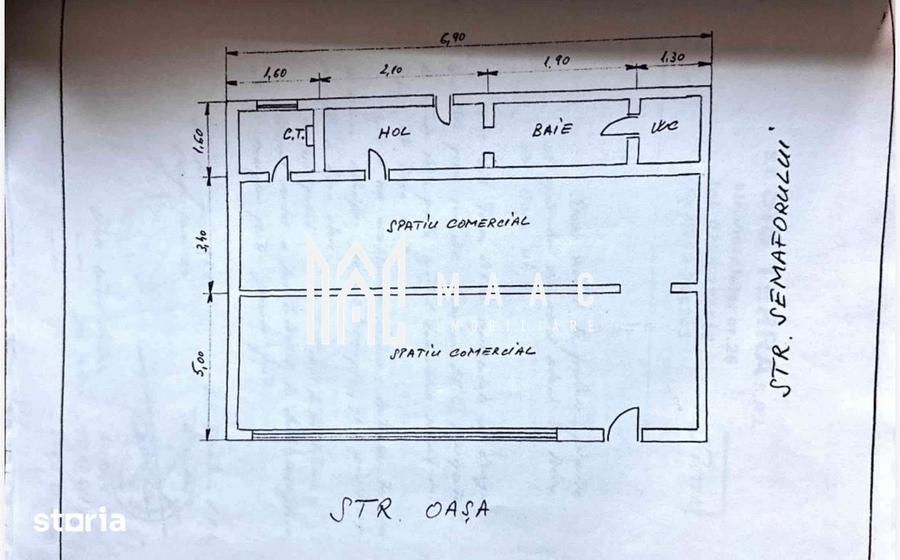 Spațiu comercial, de 69 mp, în Vasile Aaron