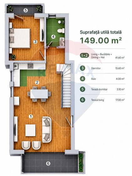 Apartament cu 4 camere în Furnica