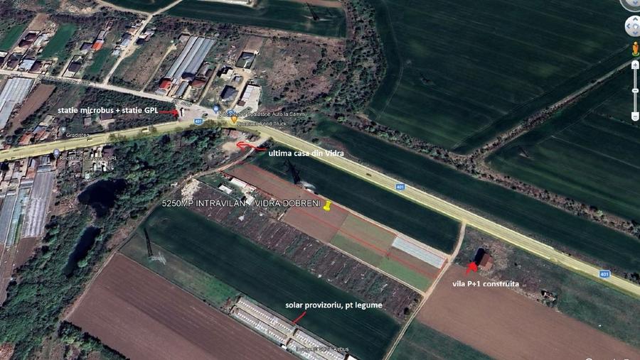 Teren Construcții intravilan de 5150 mp, în Vidra
