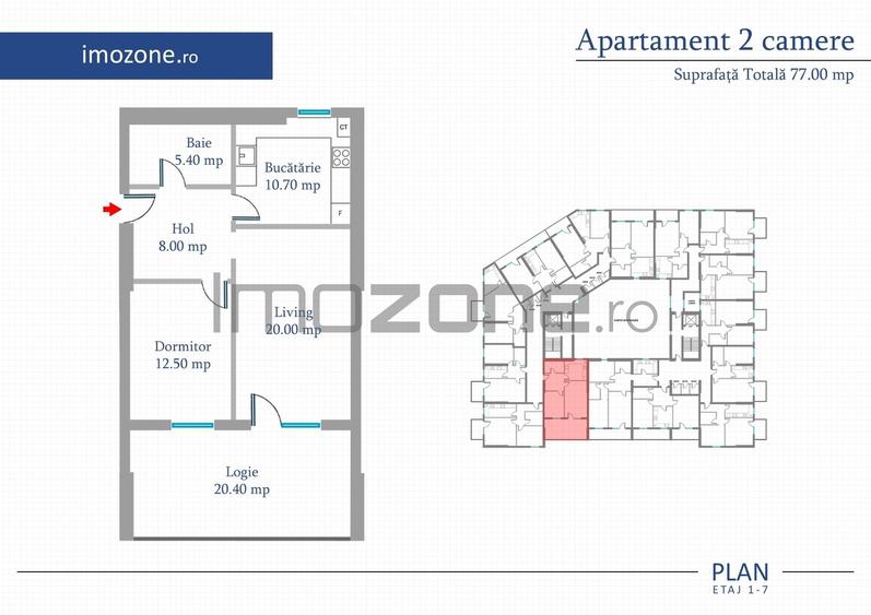 Apartament 2 Camere | 62 mp | Bloc Nou | Metrou Pacii / Preciziei | Militari - 2