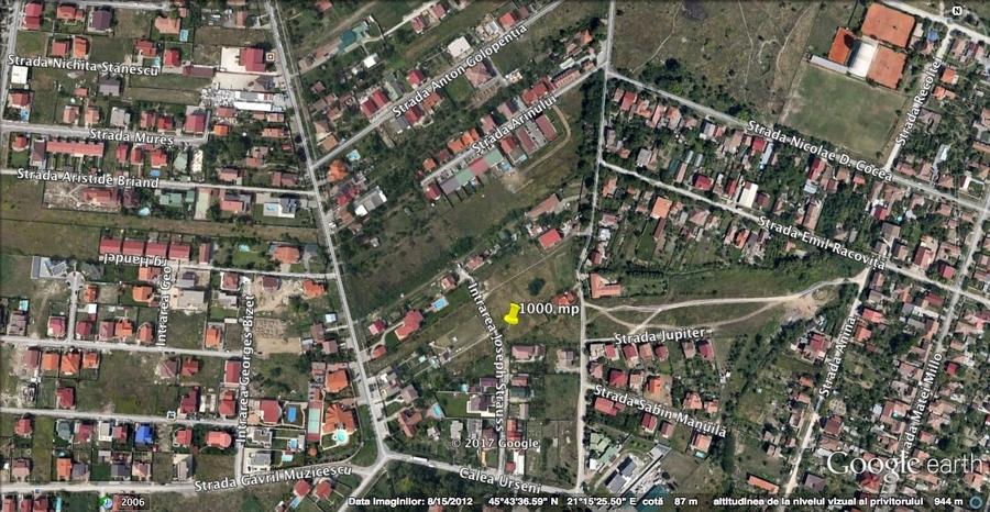 Teren Construcții intravilan de 696 mp, în Calea Urseni