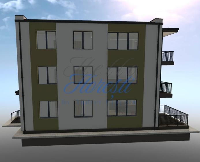 Apartament 3 camere 65mp, semifinisat, Floresti | Balastierei - 1
