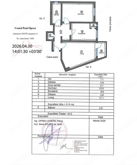 Apartament cu 2 camere decomandat în Obor