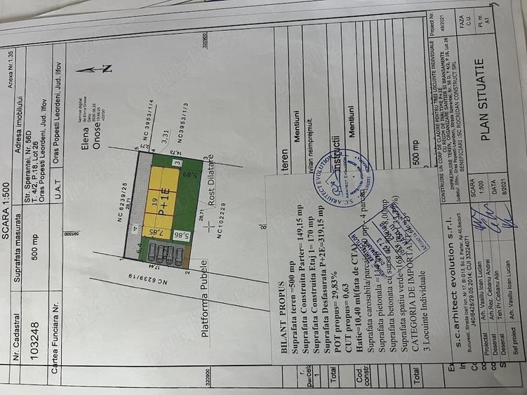 Teren de 500 mp, în Central