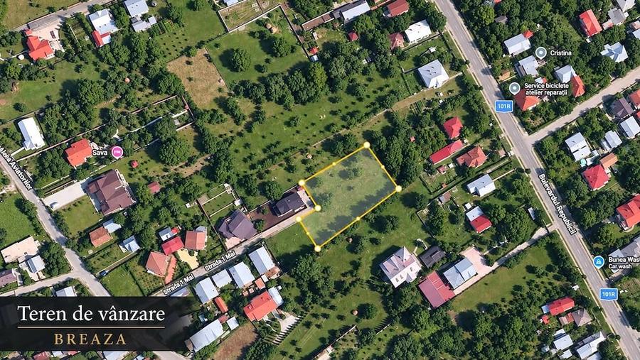 Teren de 1051 mp, în Breaza de Sus