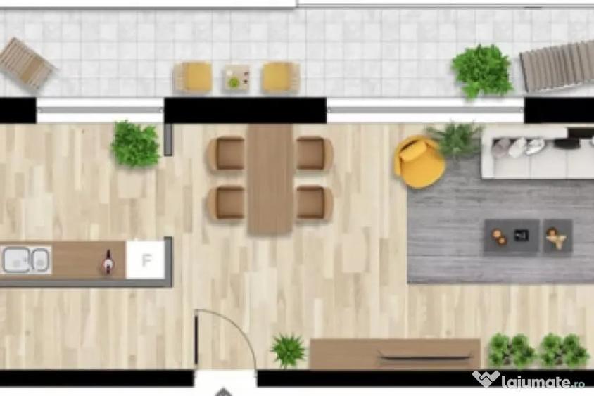 Apartament cu 3 camere decomandat în Între Lacuri